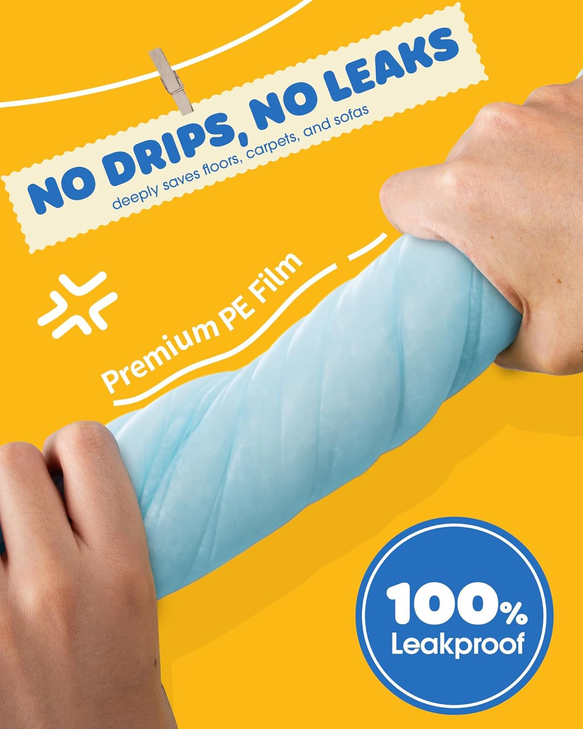 Powools Puppy Pads for Dogs, 34X28 In, 6-Layer Leakproof, 50-Pack