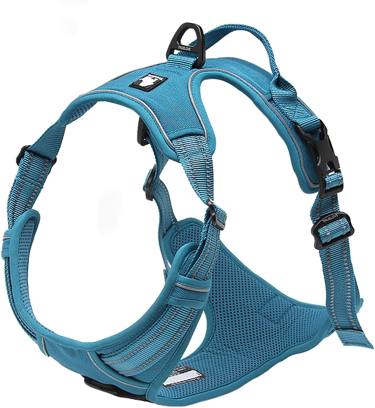 TRUE LOVE Adjustable No-Pull Dog Harness Reflective Vest, Blue, XS