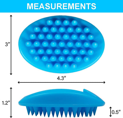 Dog Brush for Shedding and Grooming, Cat Bath Massage Brushes, Pets Deshedding Brush, Soft Rubber Hair Removal Tool Combs for Long Short Haired Dogs/Cats (Green)
