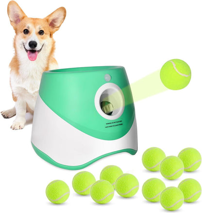 Automatic Ball Launcher Dog Throwing Machines Toy Interactive Tennis Pet Thrower