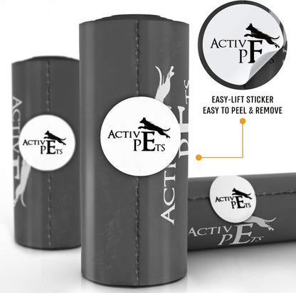 Active Pets Extra Thick Lavender-Scented Dog Waste Bags - Leak-Proof & Easy-Tear for Eco-Friendly Poop Disposal
