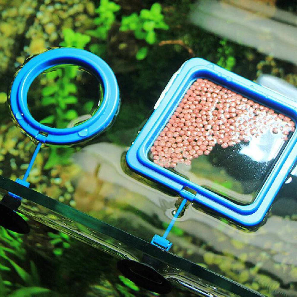 Fish Food Feeding Ring Aquarium Fish Tank Fish Feeder for Tropical Fish Food Feeding Assistant Pet Aquarium Accessories